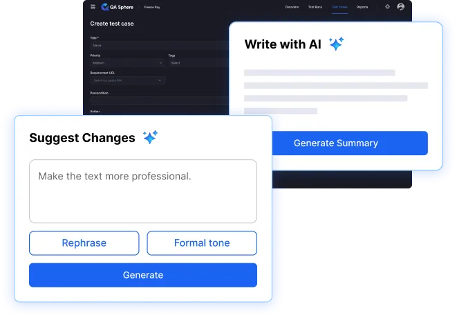 AI analyzing requirements to generate comprehensive test cases